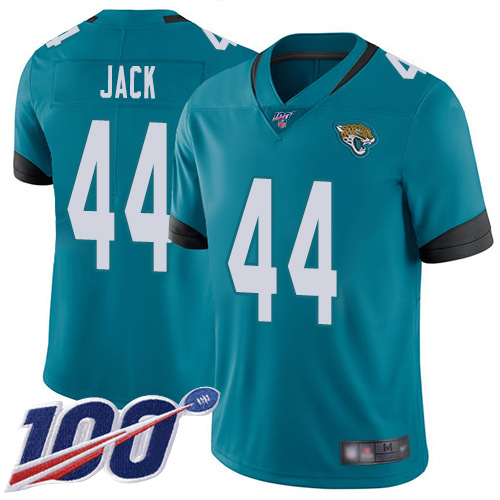 Men Nike Jacksonville Jaguars #44 Myles Jack Teal Green Alternate  Stitched NFL 100th Season Vapor Limited Jersey